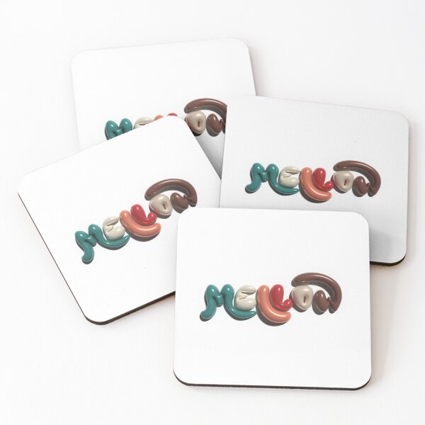 Item preview, 'Mellow' typography with swollen shapes designed and sold by trepiu.