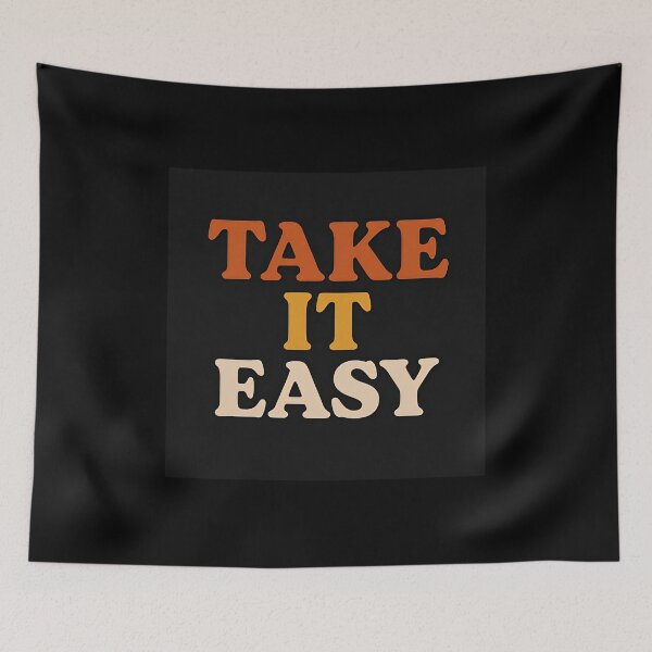 Item preview, Retro Motivational Quote – Take It Easy designed and sold by Amr Siam.