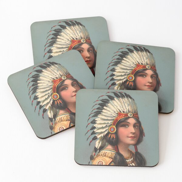 Item preview, Vintage Latin Indigenous Woman Poster – Hand-Colored Art  designed and sold by paulo silveira.