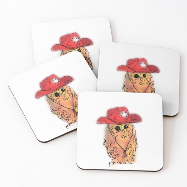 Item preview, Canadian Owl in Cowboy Hat – animalsinhats designed and sold by Ashley’sAnimalz.