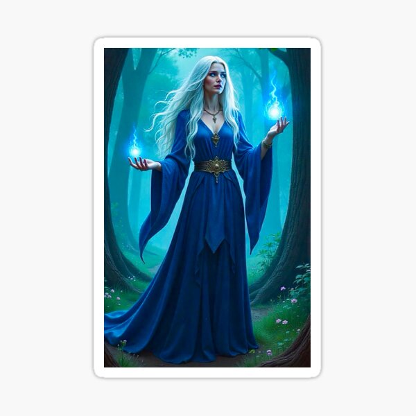 Item preview, Beautiful sorceress in a magical world designed and sold by MagicsDreams.