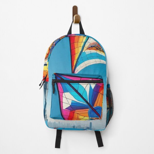 Item preview, Colorful 80s-Inspired Kite with Bird Motif #2- Retro Vintage Design for Kite Lovers & Fashion Accessories designed and sold by knalpot-design.