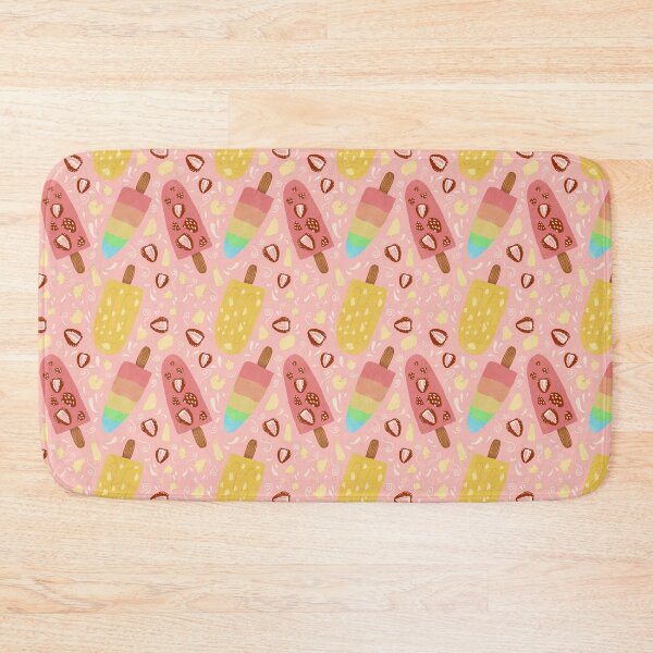 Item preview, Summer fruit popsicles on pink designed and sold by katerosestudios.