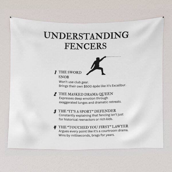 Item preview, Understanding Fencers – Funny Swordplay Humor for Fencing Fans designed and sold by PsyFlow35.