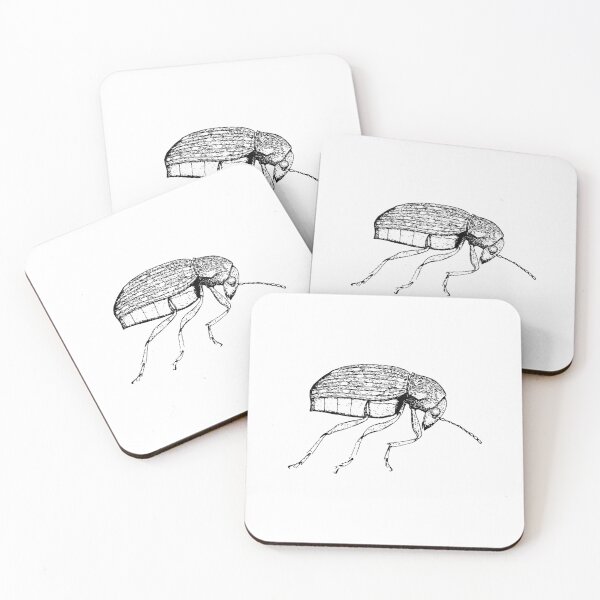 Item preview, Vintage Style Black and White Beetle Insect designed and sold by Jason Gunti.