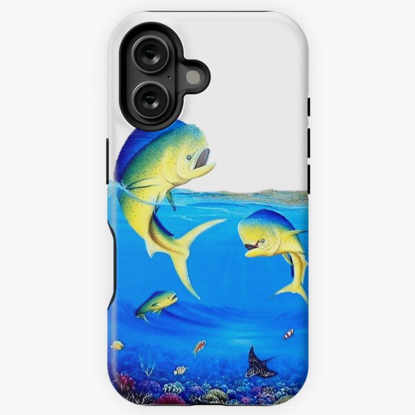 Vista previa del artículo con la obra «Pesca de mahi-mahi», diseñado y vendido por garyboswellart.
