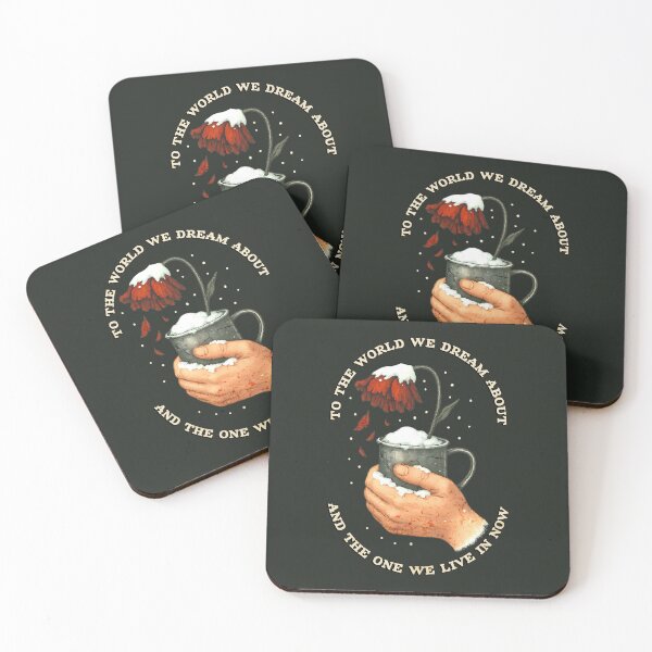 Item preview, Hadestown Quote – Red Carnation Vintage Folk Lyric Art designed and sold by PricklyBearArt.