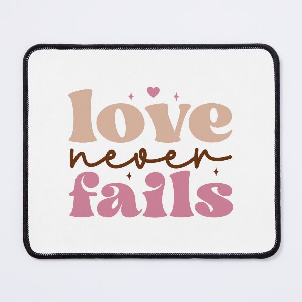 Item preview, Love Never Fails: Romantic and Retro Design with Heart designed and sold by Polarisofficial.