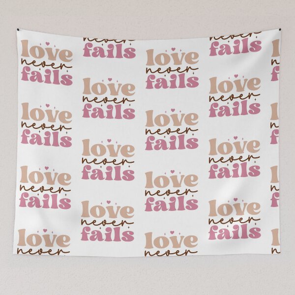 Item preview, Love Never Fails: Romantic and Retro Design with Heart designed and sold by Polarisofficial.