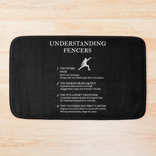 Item preview, Understanding Fencers – Funny Swordplay Humor for Fencing Fans – Black designed and sold by PsyFlow35.