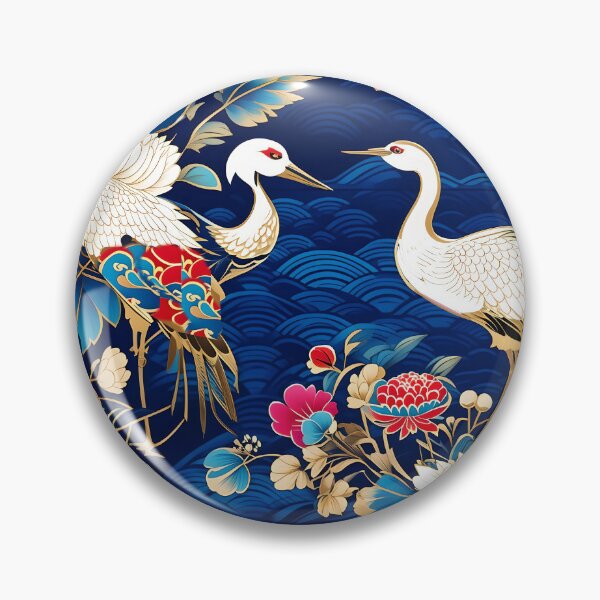Item preview, CRANES AND FLOWERS--SEAMLESS PATTERNS designed and sold by WendyMaree.