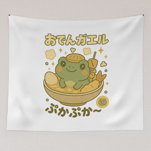 Item preview, Kawaii Frog in Oden – Cute Japanese Food Animal Design designed and sold by Oni  Zuka.