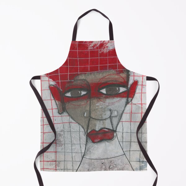 Item preview, Red Head / Gritty Grid designed and sold by studiobloknote.