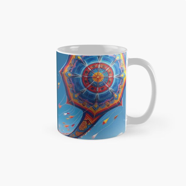 Item preview, Colorful 80s Round-Tail Kite in the Sky – Retro AI Design for Clothing, Accessories & Kite Enthusiasts designed and sold by knalpot-design.