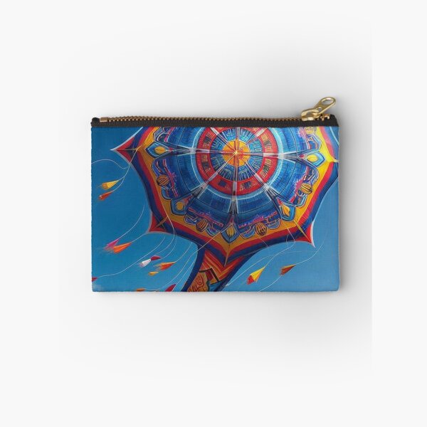 Item preview, Colorful 80s Round-Tail Kite in the Sky – Retro AI Design for Clothing, Accessories & Kite Enthusiasts designed and sold by knalpot-design.