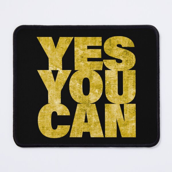 Item preview, YES YOU CAN - Textured Motivation Quote, Gold Brutalism designed and sold by PixelPunny.