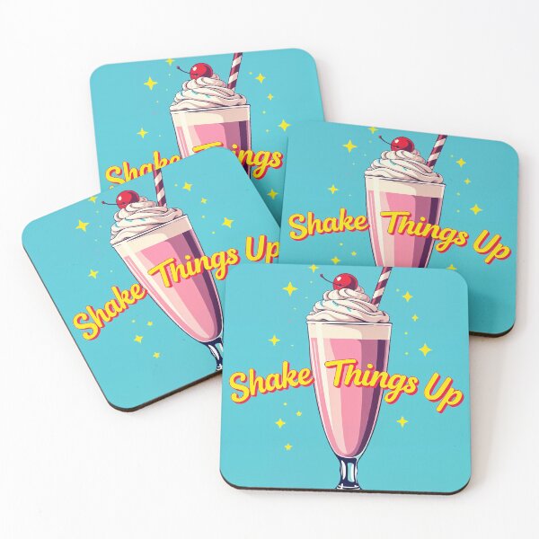 Item preview, Shake Things Up – Retro Strawberry Sundae Milkshake Poster designed and sold by MooLaLa.Store.