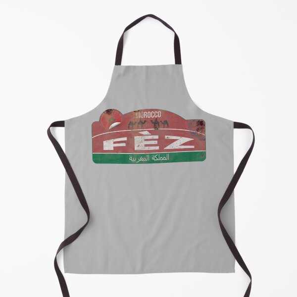 Item preview, Fez Morocco Retro Metal Sticker T-Shirt 01 designed and sold by OuterShellUK.