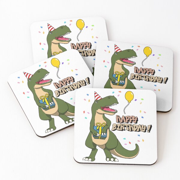 Item preview, Happy Birthday Dinosaur T-Rex  designed and sold by Jaudaux Designs.