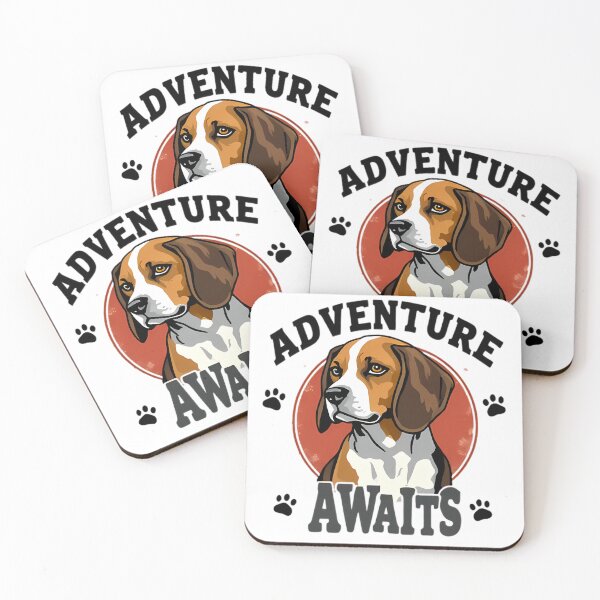 Item preview, Beagle Adventure Awaits - Cartoon Style Dog Art for Dog Lovers designed and sold by KantaponEarth.