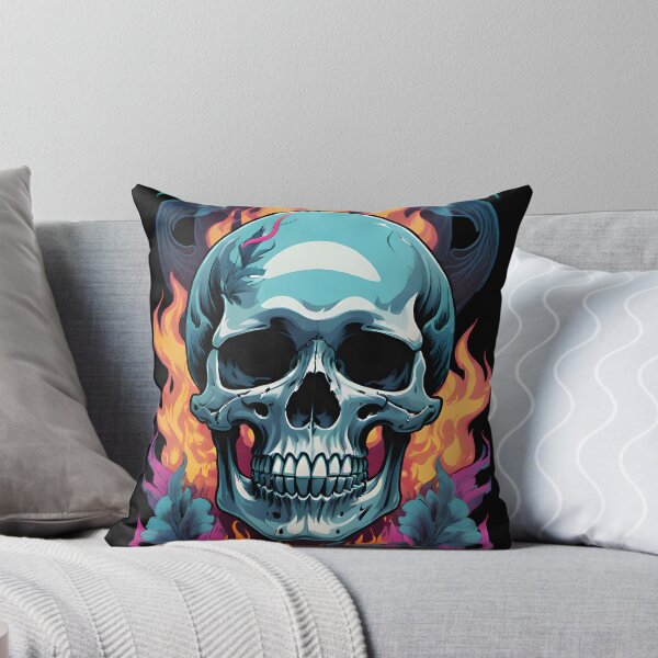 Item preview, Floral Fire Skull designed and sold by Aishika.