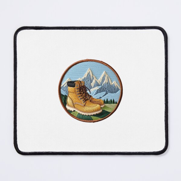 Item preview, Mountains Boots Embroidered Iron On Patch designed and sold by Peecoo.