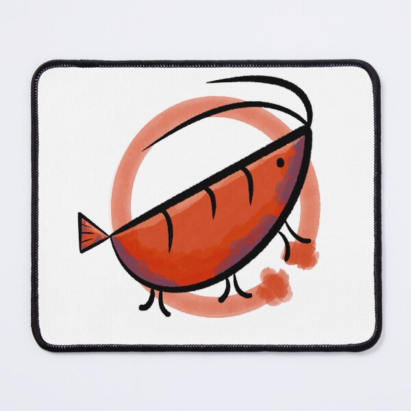 Item preview, "Brush-Stroked Shrimp" designed and sold by ShrimpDrawing.