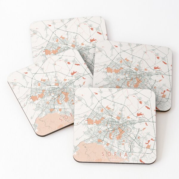 Item preview, Sofia City Map of Bulgaria - Bohemian designed and sold by deMAP.