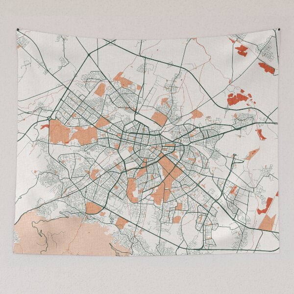 Item preview, Sofia City Map of Bulgaria - Bohemian designed and sold by deMAP.