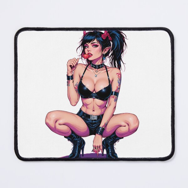 Item preview, Badass Punk Girl Art designed and sold by rajdigitalarts.