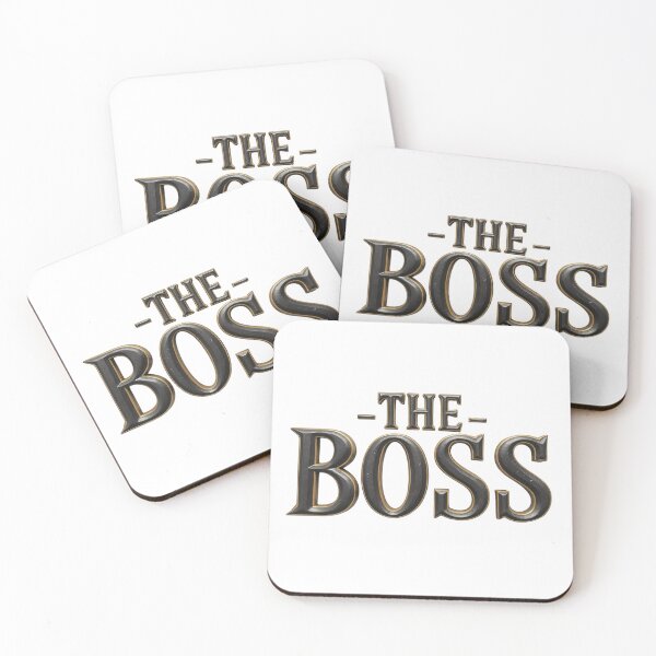 Item preview, The Boss Bold Metallic Typography designed and sold by latelierdechris.