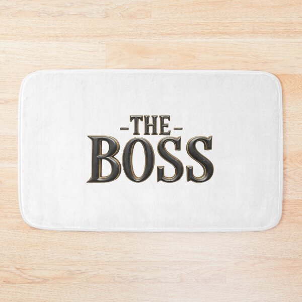 Item preview, The Boss Bold Metallic Typography designed and sold by latelierdechris.