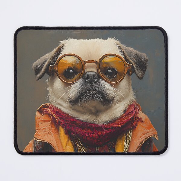 Item preview, New York Fashion Pug - Cute Glamour Pug - Stylish Animal Art designed and sold by Chrisjeffries24.