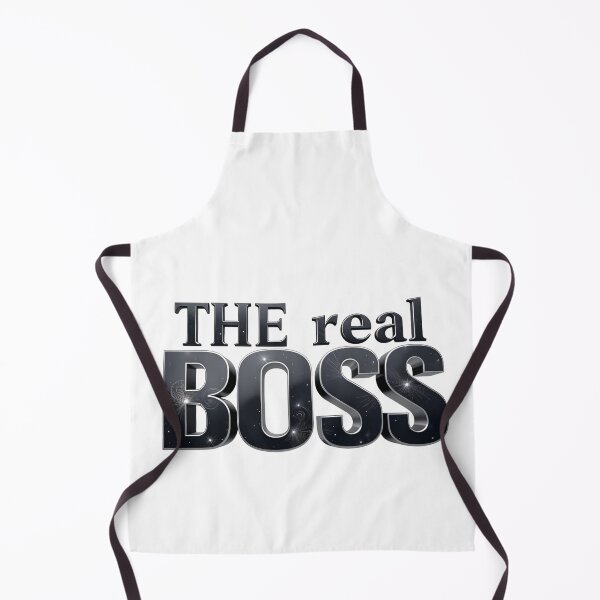 Item preview, The Real Boss Bold Metallic Typography designed and sold by latelierdechris.