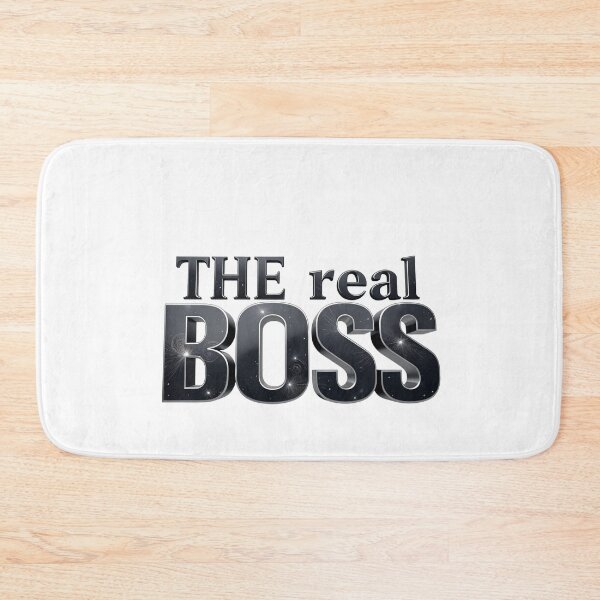 Item preview, The Real Boss Bold Metallic Typography designed and sold by latelierdechris.
