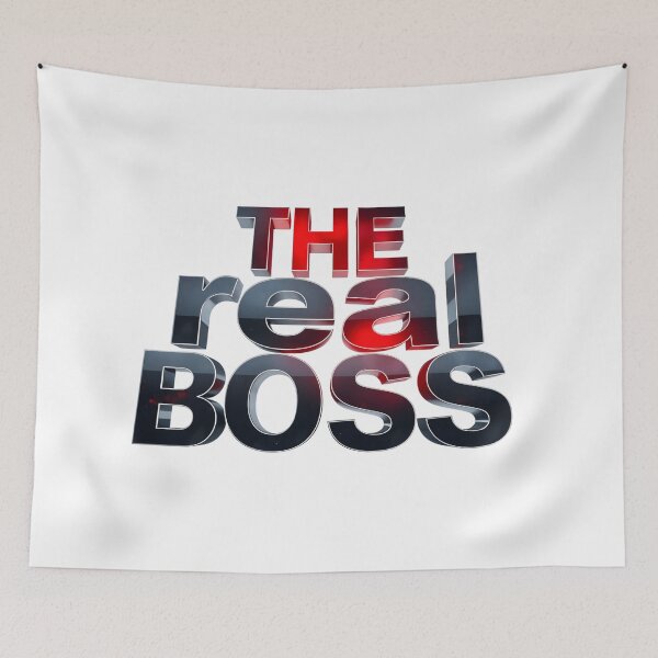 Item preview, The Real Boss Bold 3D Typography designed and sold by latelierdechris.