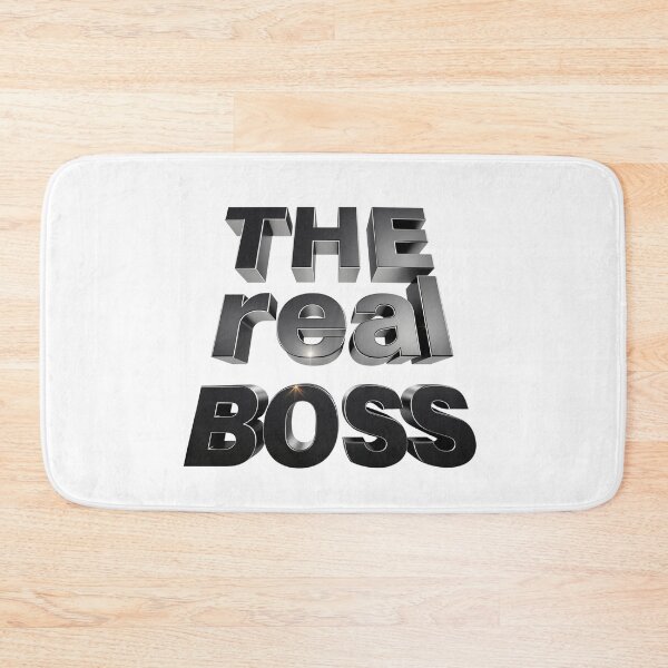 Item preview, The Real Boss High-Impact Metallic Typography designed and sold by latelierdechris.