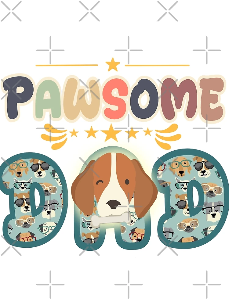 Thumbnail 3 of 3, Scarf, Pawsome Dad designed and sold by RJRDesignStore1.