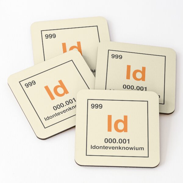 Item preview, Element of Cluelessness Funny Periodic Table I Don't Know Humor designed and sold by Stadify.