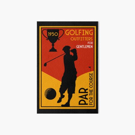 Item preview, Original 1930's Inspired Classic Golf Art Poster designed and sold by happygiftideas.