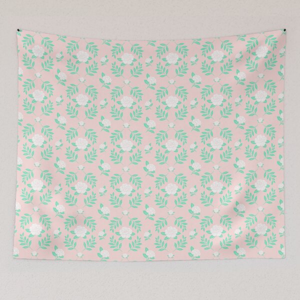 Item preview, Camellia Damask White and Peach designed and sold by SilverPegasus.