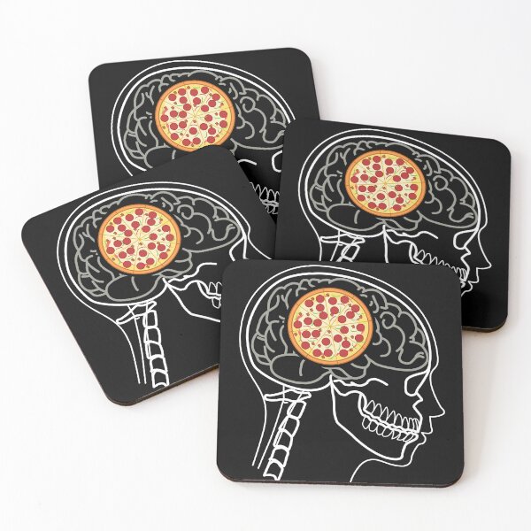 Item preview, Funny X-ray of Pizza on Brain  designed and sold by Jaudaux Designs.