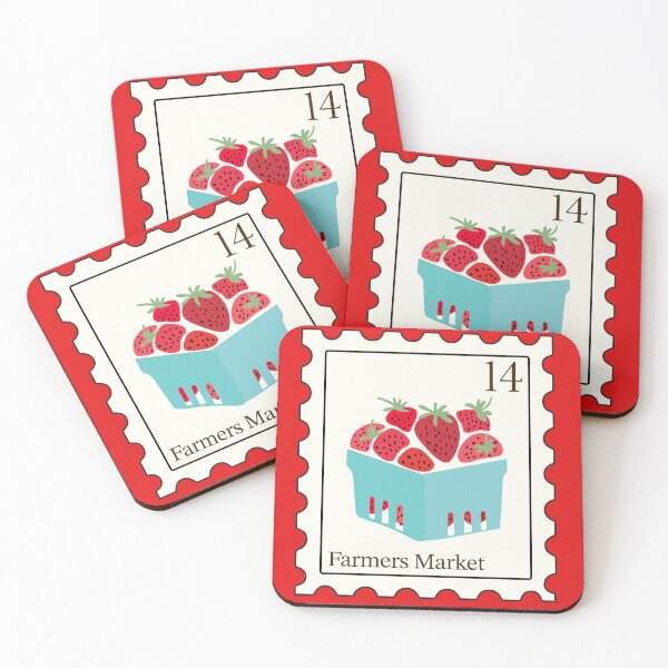 Item preview, Strawberry Stamp Farmers Market designed and sold by Anett Vaysberg.