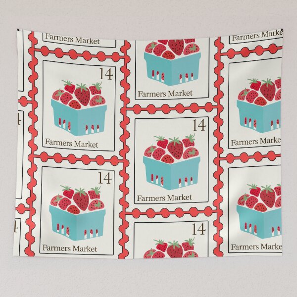 Item preview, Strawberry Stamp Farmers Market designed and sold by Anett Vaysberg.
