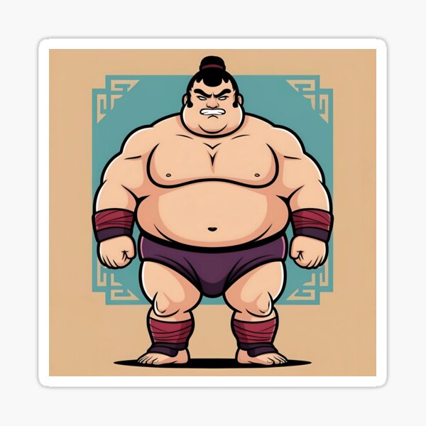 Item preview, Enho Sumo Wrestler – Dynamic Japanese Sumo Art designed and sold by MoonSpudDesigns.
