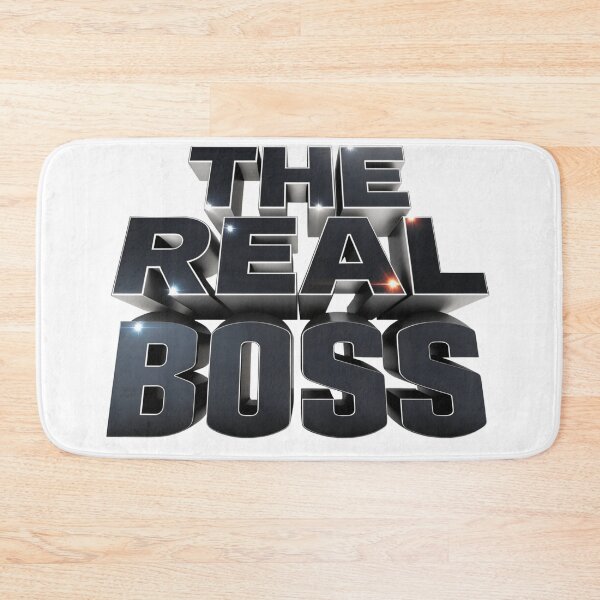 Item preview, The Real Boss Striking Metallic Typography designed and sold by latelierdechris.