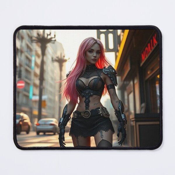 Item preview, The Cyber Girl and the Dystopian Future designed and sold by e-not-shop.