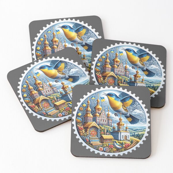 Item preview, Round Stamp of Ukraine designed and sold by StampGPT.