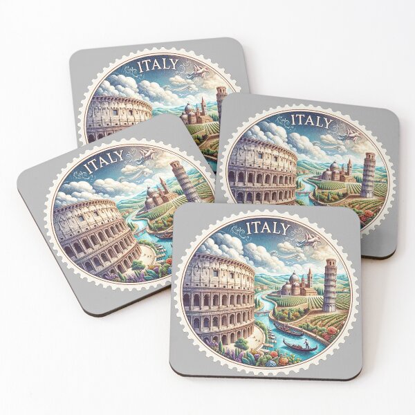 Item preview, Round Stamp of Italy designed and sold by StampGPT.