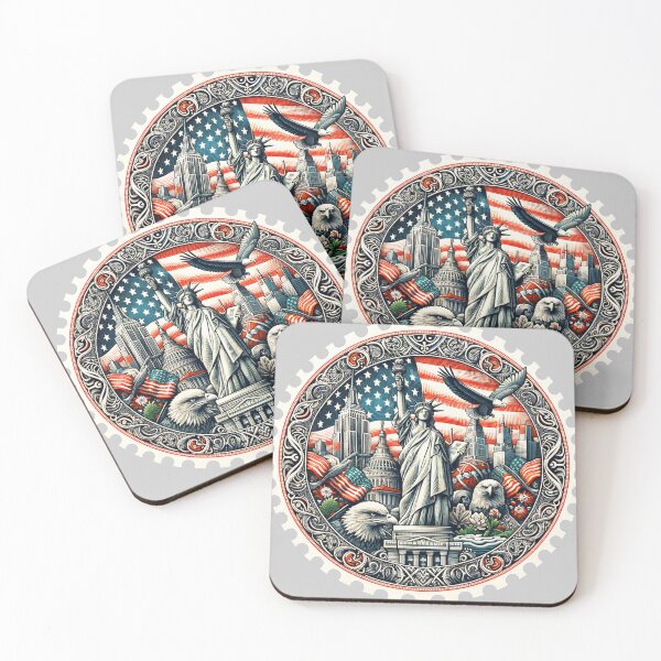 Item preview, Round stamp of USA designed and sold by StampGPT.